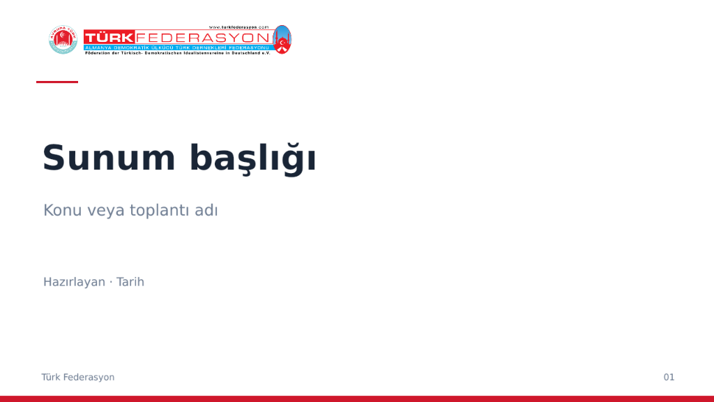 PowerPoint şablonu · Sade önizlemesi