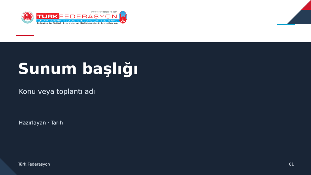 PowerPoint şablonu · Geometrik önizlemesi